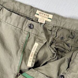 ORVIS Five Pocket‎ Khaki Chinos Pants Mens 36x30 Straight Outdoor Fish Tag 36x32